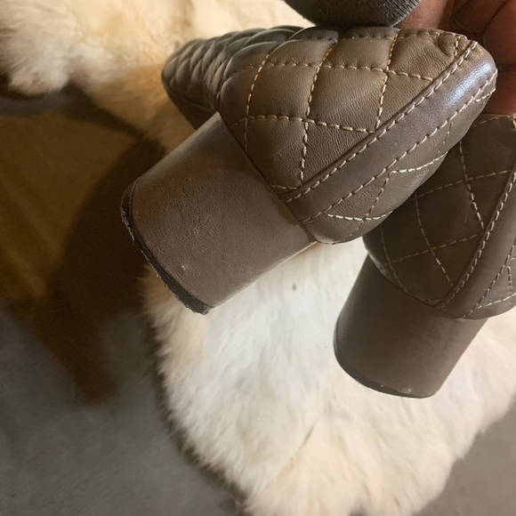 Tory Burch Kaitlin Quilted Pump cream sz 9.5 - Picture 6 of 8